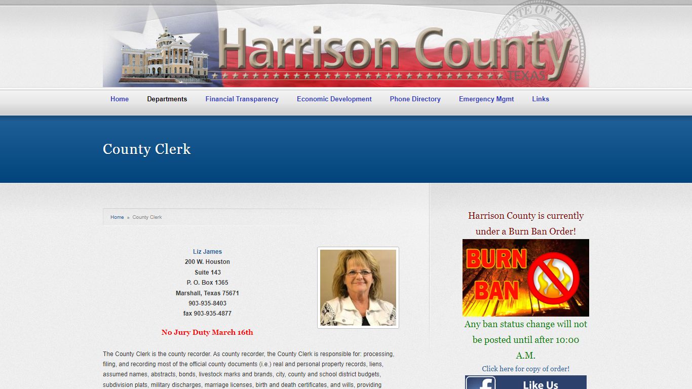 County Clerk - Harrison County, Texas